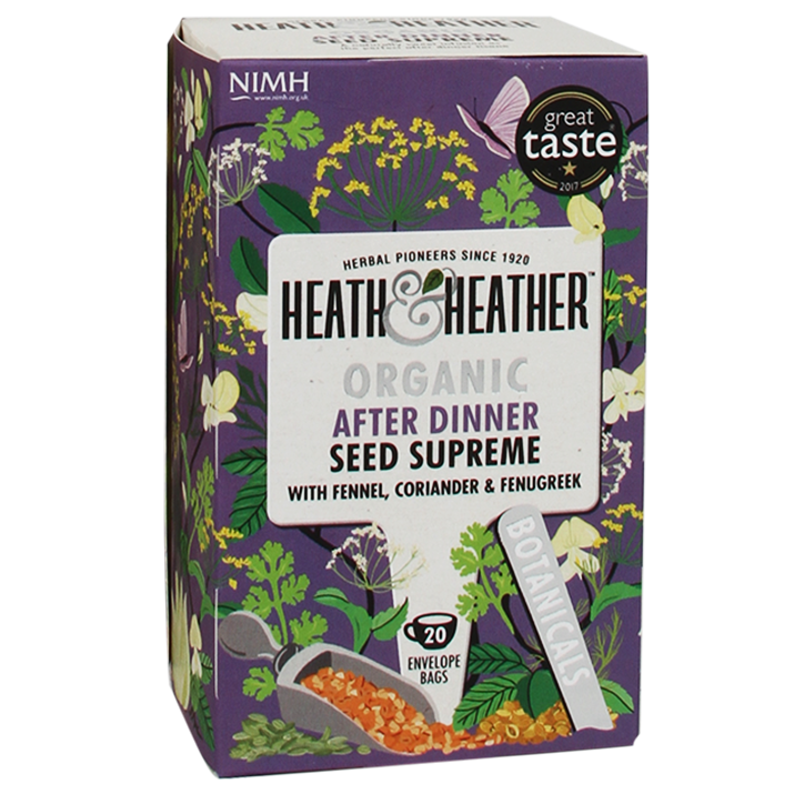 Heath & Heather Digestive Super Seeds Tea Bio (20 Theezakjes) image 1