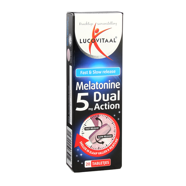 Lucovitaal Melatonine Dual Action, 5mg (20 Tabletten) image 1