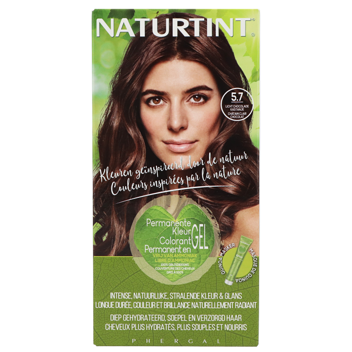 Naturtint Permanente Haarkleuring 5.7 Licht Chocolade Kastanje - 170ml-1