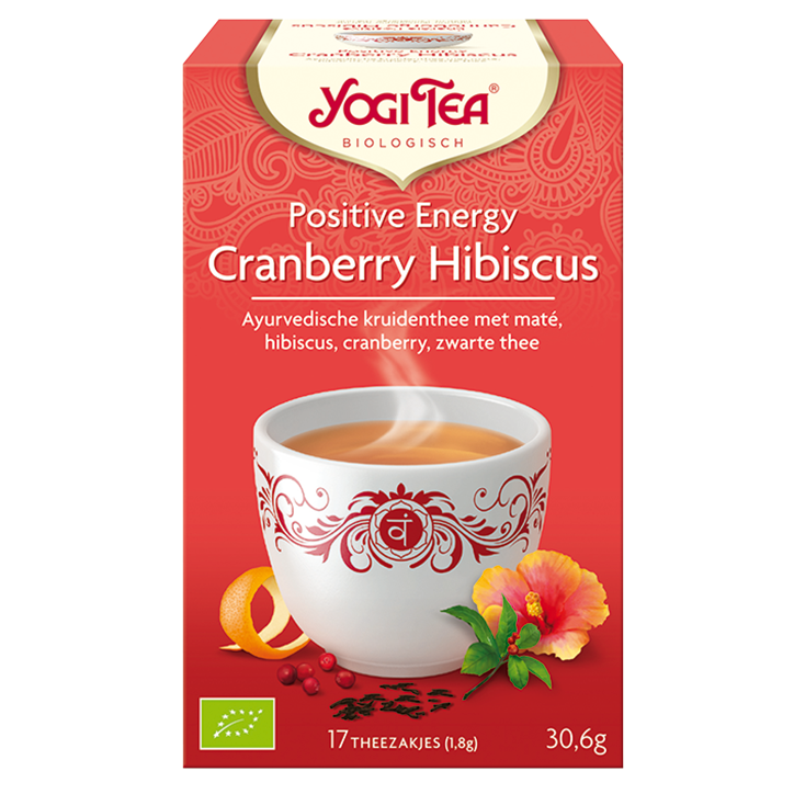 Yogi Tea Positive Energy Cranberry Hibiscus Bio (17 Theezakjes) image 1