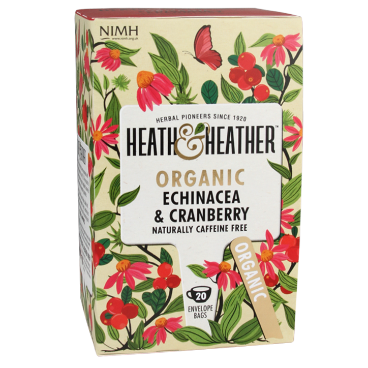 Heath & Heather Echinacea & Cranberry Tea Bio (20 Theezakjes) image 1