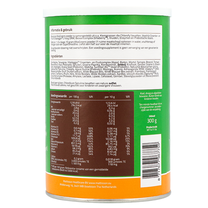 Mattisson Alkagreens Poeder (300gr) image 2