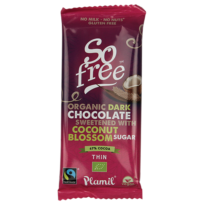 Plamil So Free Pure Chocoladereep Kokosbloesemsuiker Bio image 1