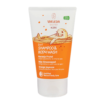 Weleda 2e product 50% korting Kids 2in1 Shampoo & Body Wash Blije Sinaasappel - 150ml