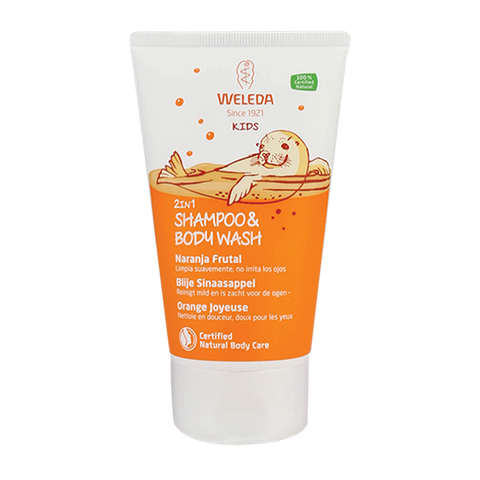 Weleda 2e product 50% korting Kids 2in1 Shampoo & Body Wash Blije Sinaasappel - 150ml