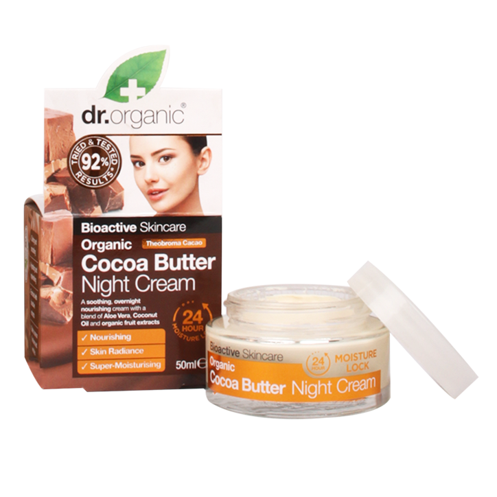 Dr. Organic Cocoa Butter Nachtcrème - 50ml image 2