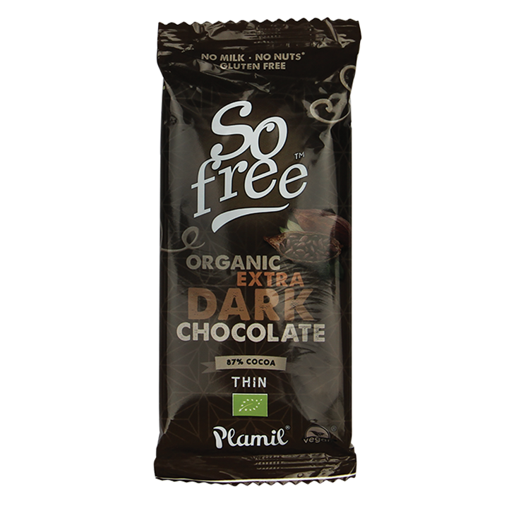 Plamil So Free Extra Pure Chocoladereep 87% Cacao Bio image 1