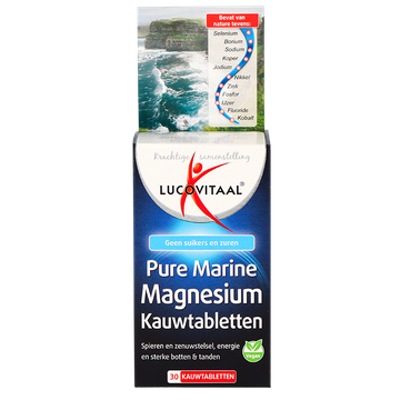 Lucovitaal 1+1 Pure Marine Magnesium (30 Kauwtabletten)