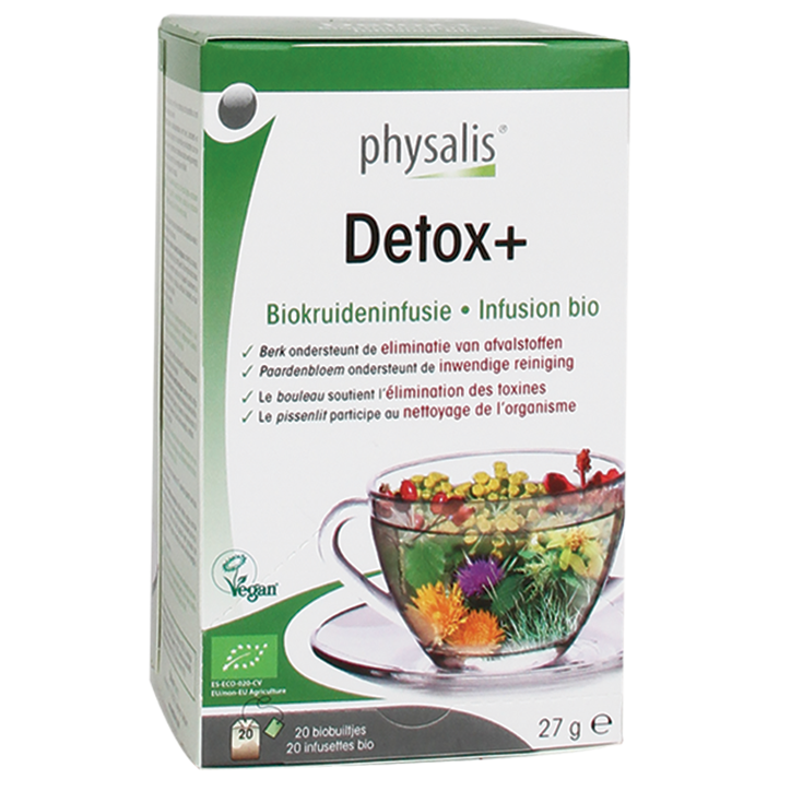 Physalis Kruideninfusie Detox+ Bio - 20 theezakjes