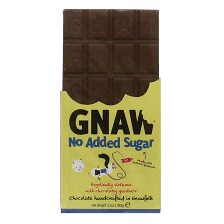 Gnaw No Added Sugar Milk Chocolate Bar image 1