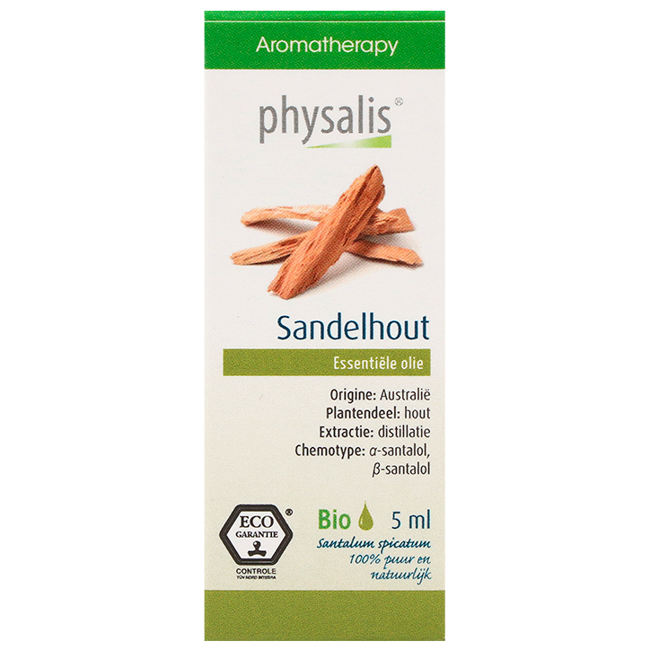 Physalis Essentiële Olie Sandelhout Bio - 5ml-1