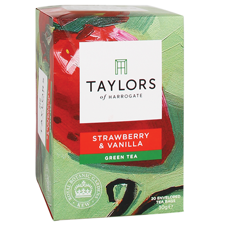 Taylors Of Harrogate Green Tea Strawberry & Vanilla image 1