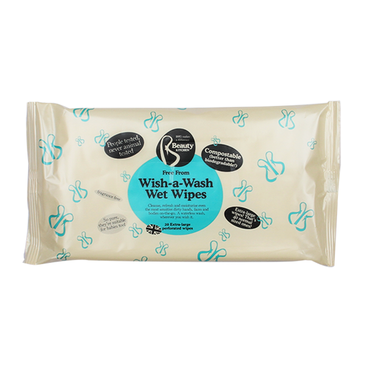 Beauty Kitchen Free From Wish-A-Wash Wet Wipes image 1