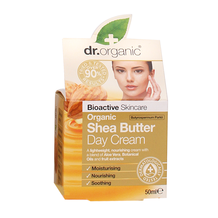 Dr. Organic Shea Butter Dagcrème - 50ml image 1