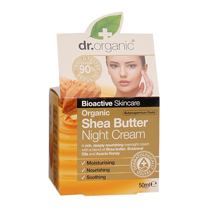 Dr. Organic Shea Butter Nachtcrème - 50ml image 1