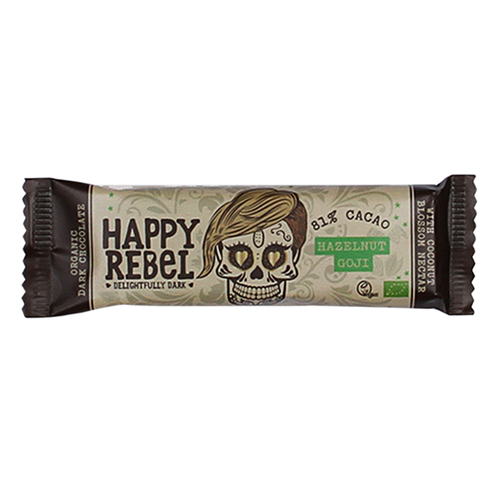 Happy Rebel Dark Chocolate Hazelnut Goji Bio image 1
