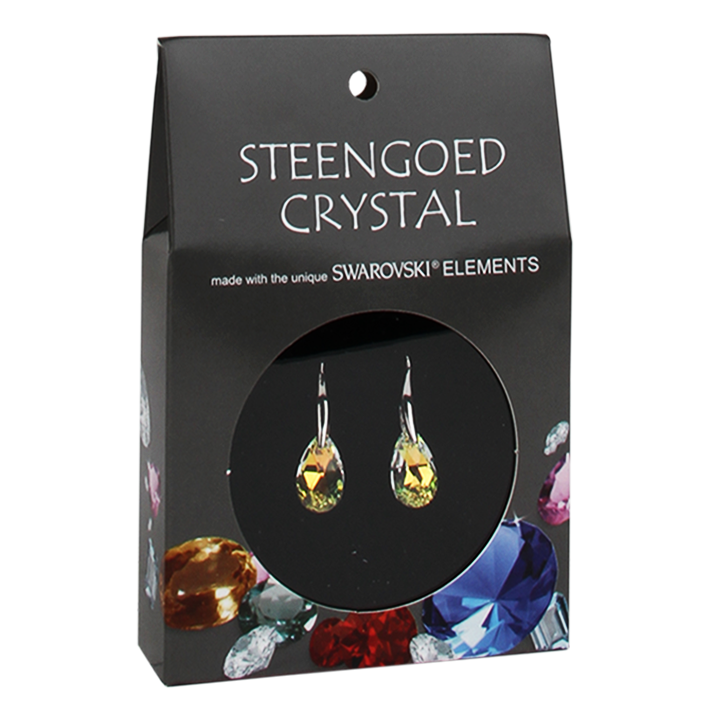 Steengoed Swarovski Oorbellen Aurora Borealis image 1