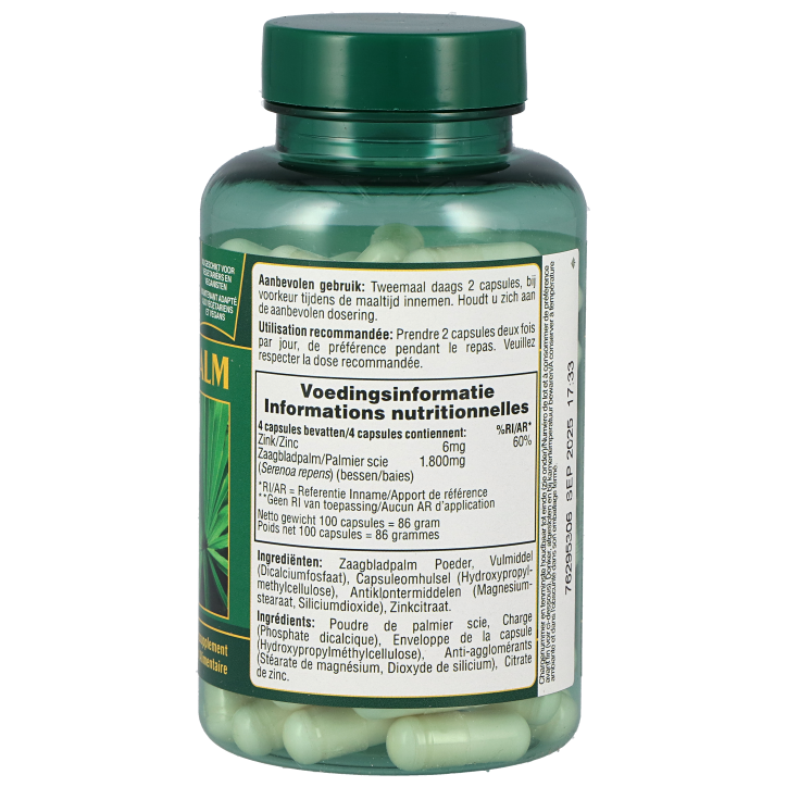 Holland & Barrett Zaagbladpalm, 450mg (100 Capsules) image 2