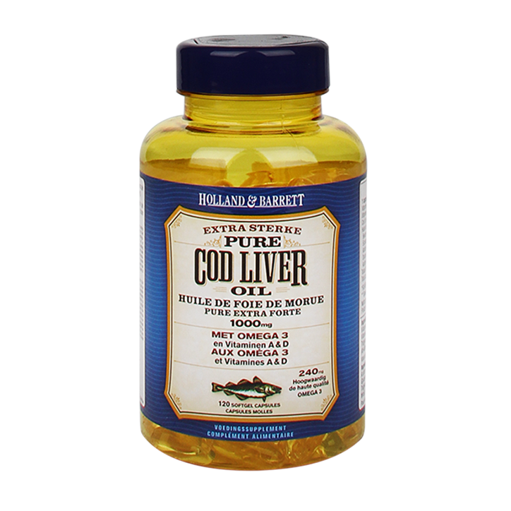 Holland & Barrett Cod Liver Oil 1000mg (120 Capsules)