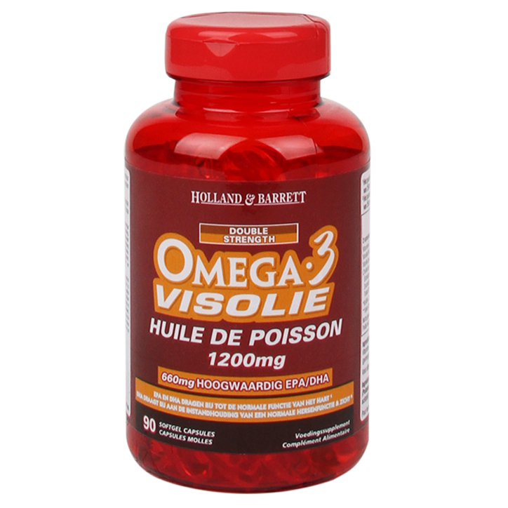 Holland & Barrett Double Omega, 1200mg (90 Capsules) image 1