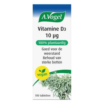 A.Vogel 2e product 50% korting Vitamine D3 10 mcg (100 tabletten) - 100 stuks