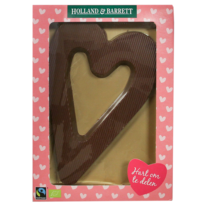 Holland & Barrett Fairtrade Chocolade Hart Melk 175g image 1