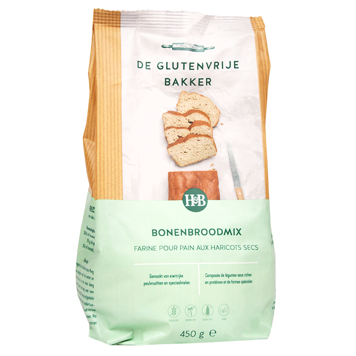 De Glutenvrije Bakker Bonenbrood Mix (450gr) image 1