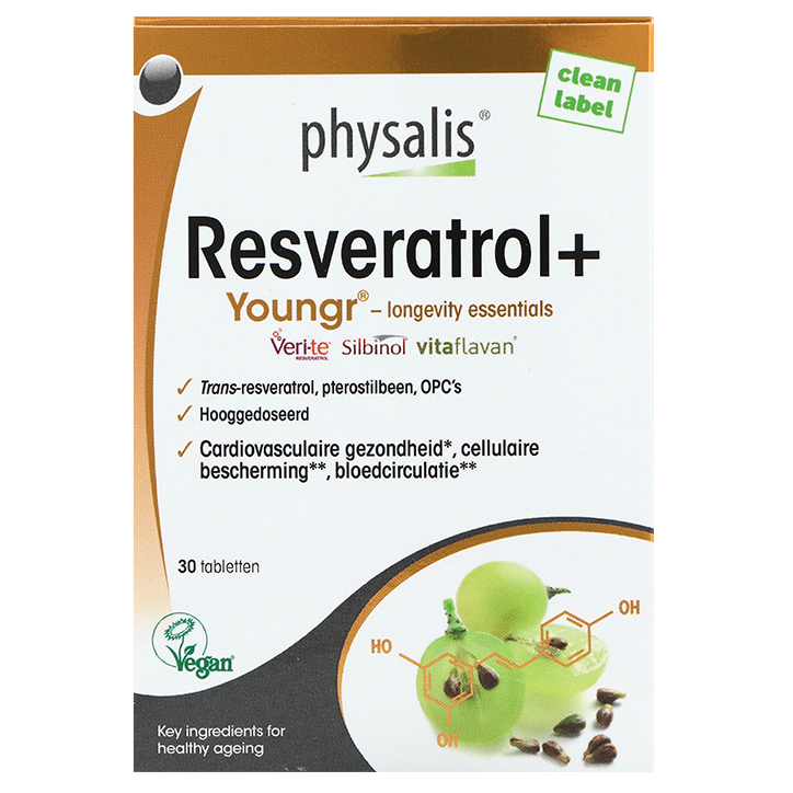 Physalis Resveratrol+ Youngr - 30 tabletten image 1