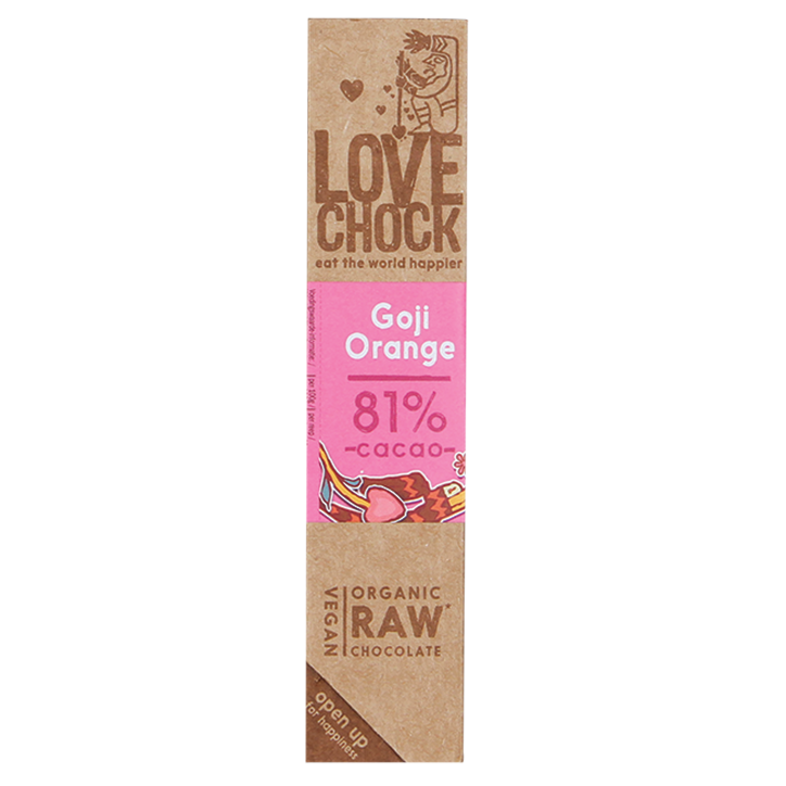 Lovechock Reep Raw Chocolate Goji Orange image 1