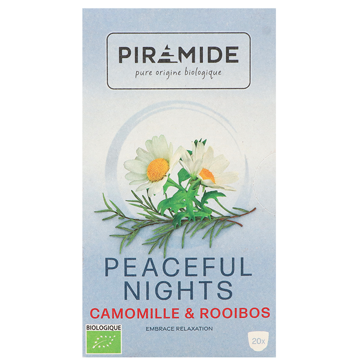 2e product 50% korting | Piramide Peaceful Nights Kamille & Rooibos - 20 theezakjes