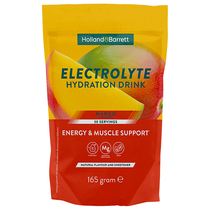 Holland & Barrett Elektrolyten Hydration Drink Mango - 165g (30 porties)