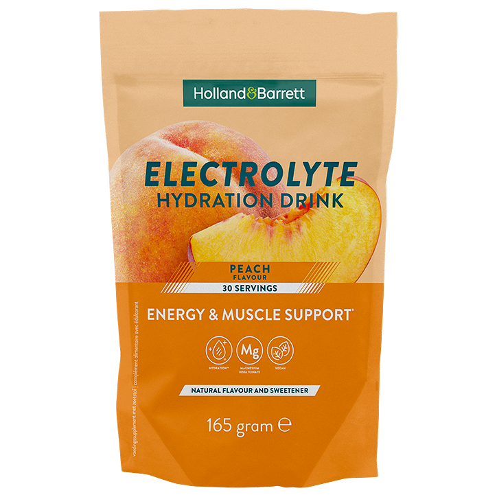 Holland & Barrett Elektrolyten Hydration Drink Perzik - 165g (30 porties)