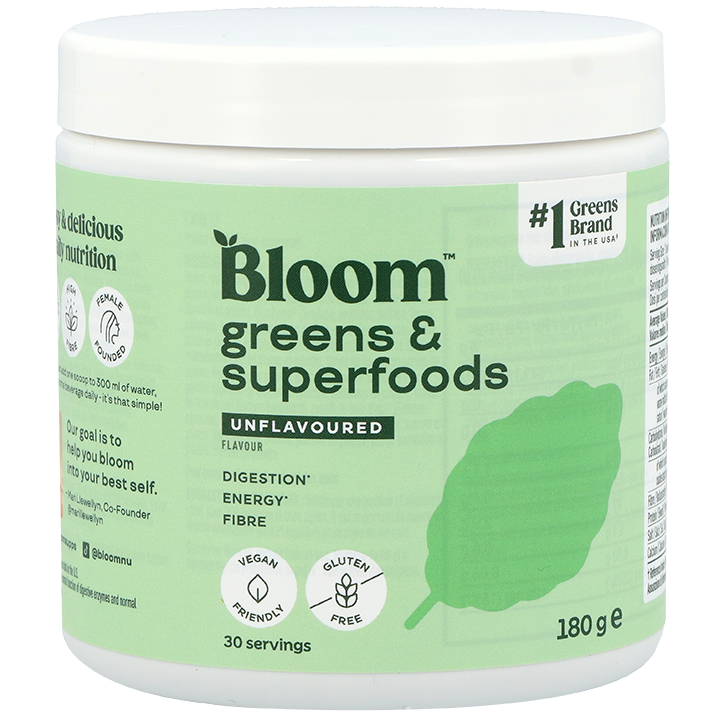 Bloom Greens & Superfoods Unflavoured - 180g