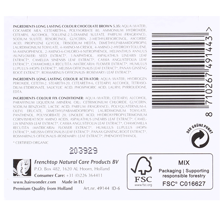 Hennaplus Colour Cream 5.35 Chocolate Brown - 60ml image 2