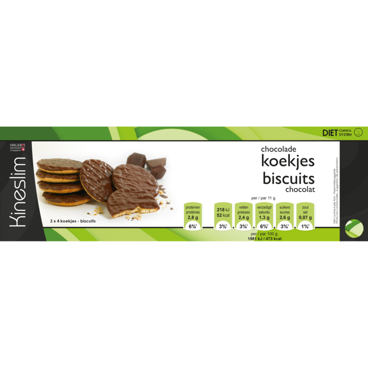 Kineslim Chocoladekoekjes (12 Stuks) image 1