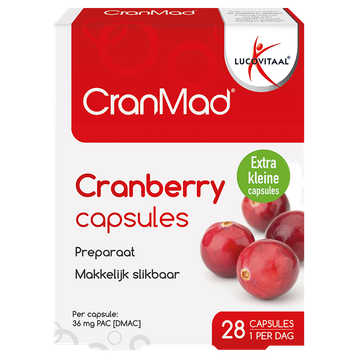 Lucovitaal 1+1 CranMad Cranberry - 28 capsules — 28 stuks