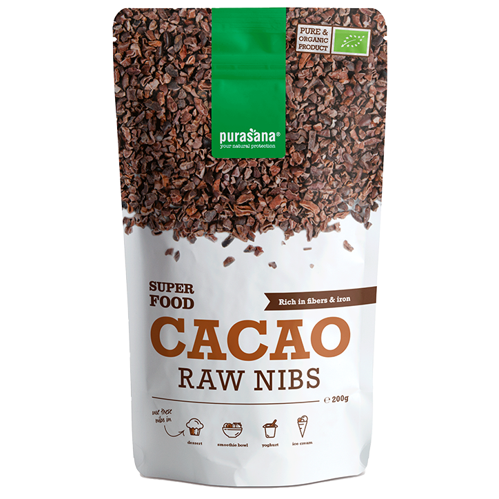 Purasana Cacao Nibs Raw kopen & Barrett