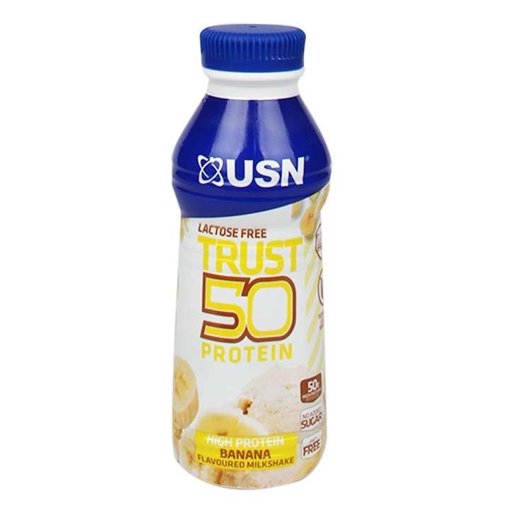 USN Protein Milkshake Banaan Lactosevrij 500ml image 1