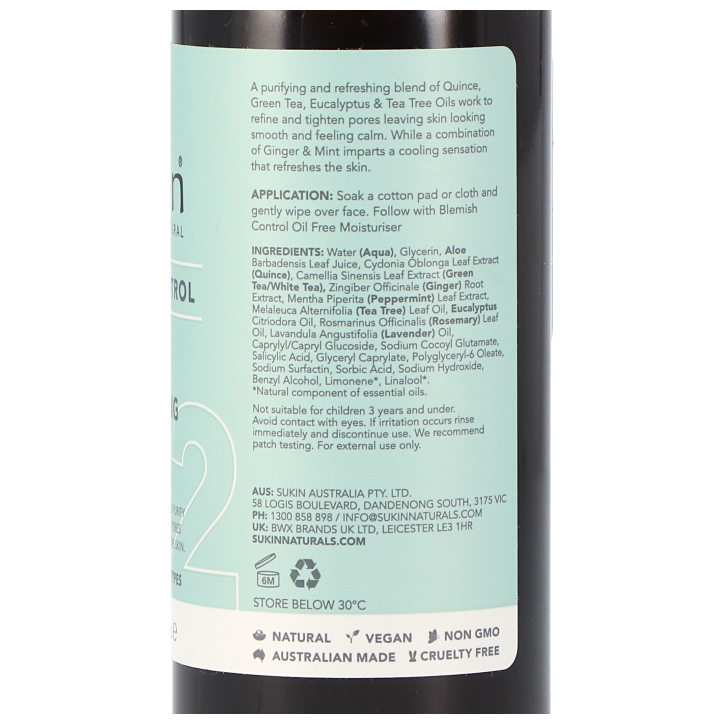 Sukin Blemish Control Pore Perfecting Toner - 125ml image 2