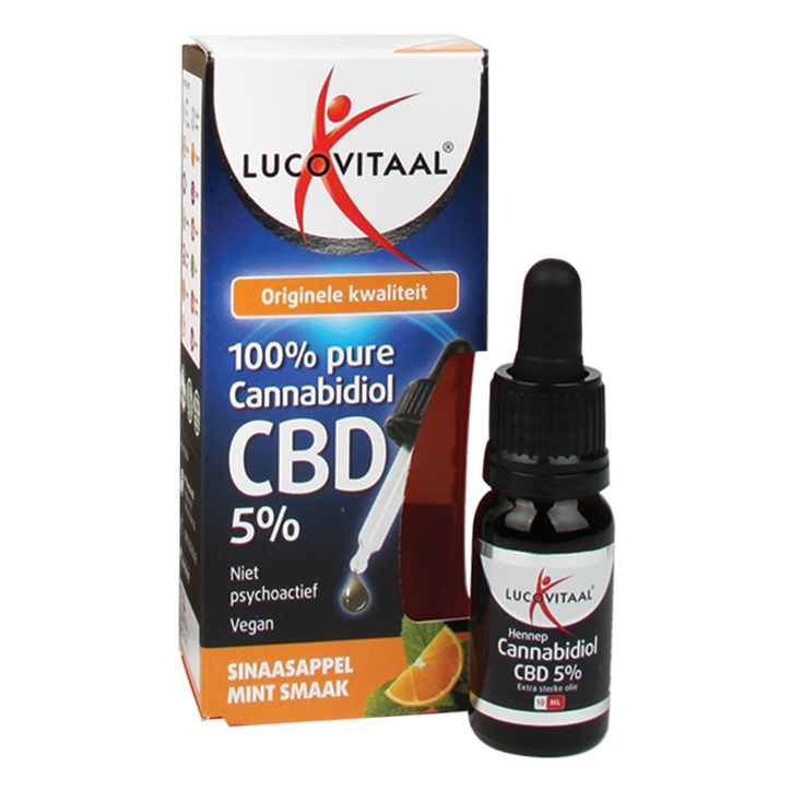 Lucovitaal CBD Olie Sinaas Mint, 5% (10ml) image 2