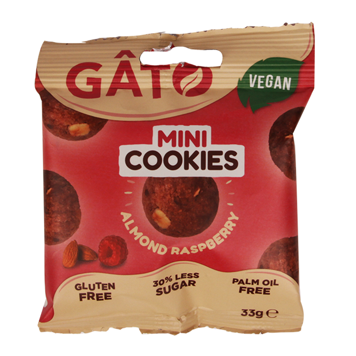 Gato Mini Cookies Almond Raspberry (33gr)