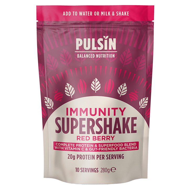 Pulsin Supershake Immunity Blend Rode Bessen - 280g image 1