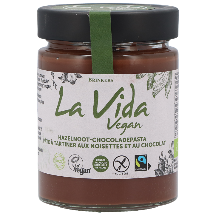 La Vida Vegan Hazelnootpasta Bio - 270g image 1