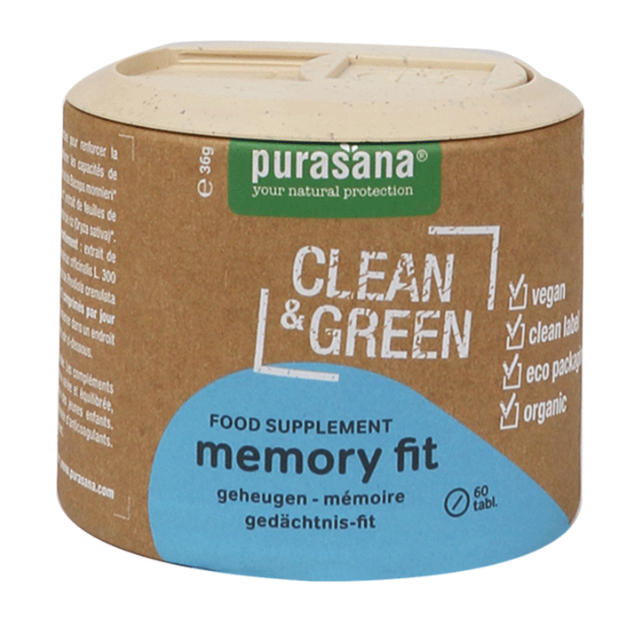 Purasana Clean & Green Memory Fit (60 Tabletten) image 1