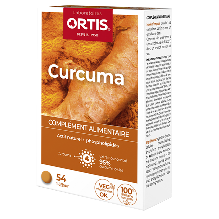 Ortis Curcuma - 54 tabletten-1