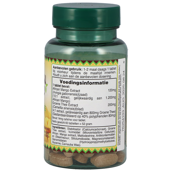 Holland & Barrett African Mango Met Groene Thee, 1200mg (60 Capsules) image 2