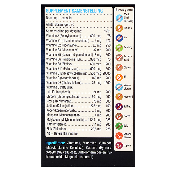 Lucovitaal WLS Multi Vitamine Mineralen (30 Capsules) image 3