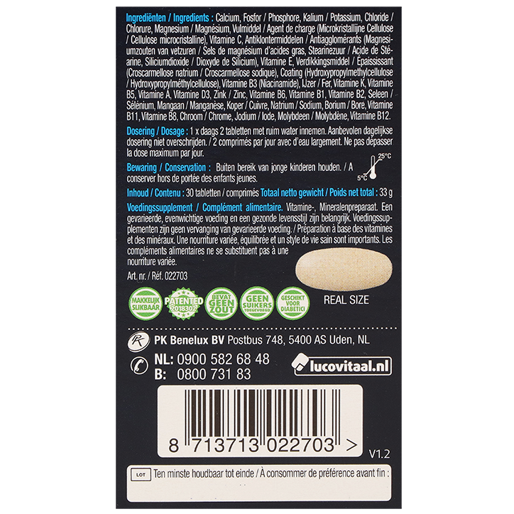 Lucovitaal Magnesium Compleet (30 Tabletten) image 3