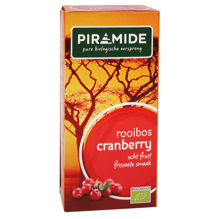 Piramide Rooibos Cranberry Bio - 20 theezakjes image 1
