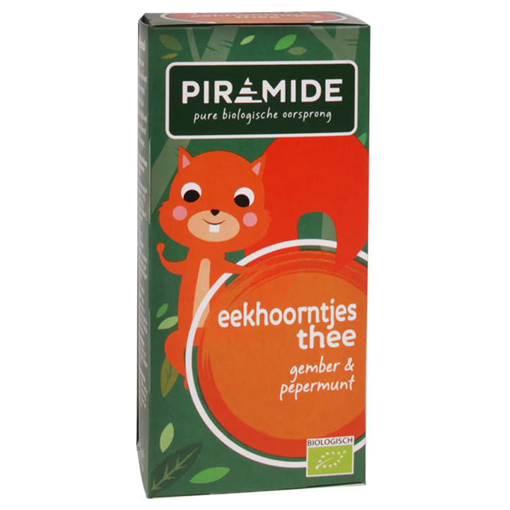 Piramide Eekhoorntjes Thee Bio (20 Theezakjes) image 1